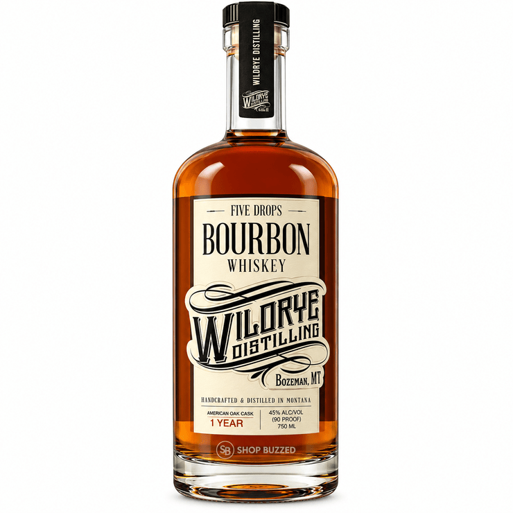 WildRye Distilling Five Drops Bourbon 750ml - Shop Buzzed