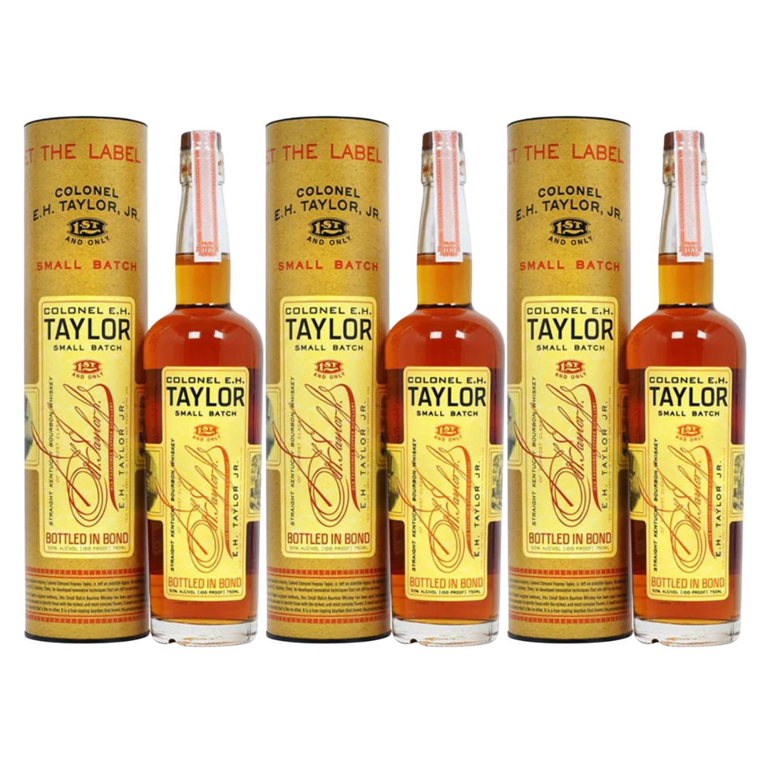 Colonel E.H Taylor Small Batch Bourbon Bottled in Bond (3 Pack - 750ml) - Shop Buzzed