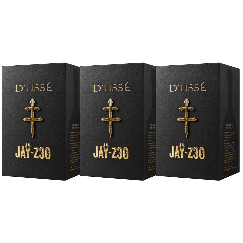 D'USSÉ VSOP Jay-Z30 Limited Edition French Cognac 3 Pack - 750ML *Pre-Order* - Shop Buzzed