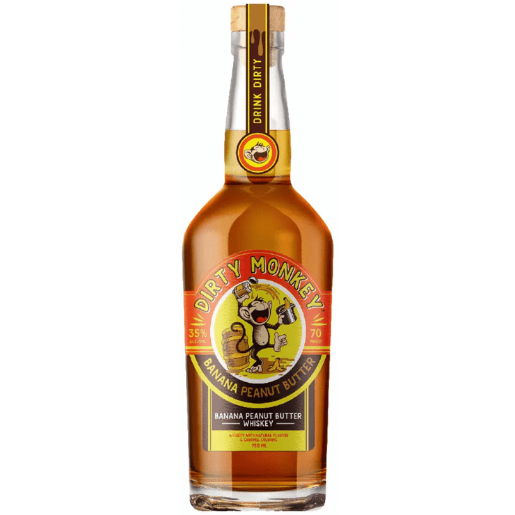 Dirty Monkey Banana Peanut Butter Whiskey 750 ml - Shop Buzzed