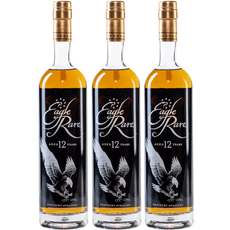 Eagle Rare 12 Year Old Bourbon Whiskey - 3 Pack 750ML - Shop Buzzed