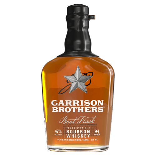 Garrison Brothers Boot Flask Straight Bourbon Whiskey 375ml - Shop Buzzed