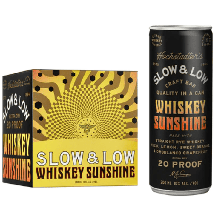 Hochstadter's Slow & Low Whiskey Sunshine 200ml 4pk - Shop Buzzed