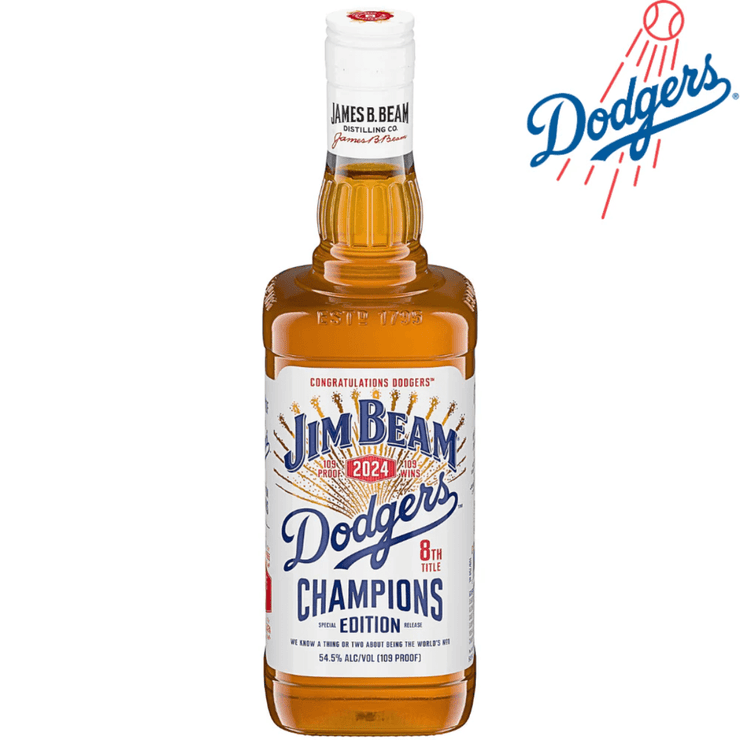 Jim Beam Dodgers 8th Title Champions Edition 2024 750 ML - Shop Buzzed