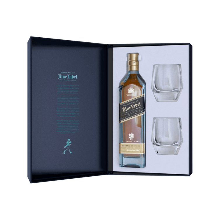 Johnnie Walker Blue Label /w gift set 750 ml - Shop Buzzed