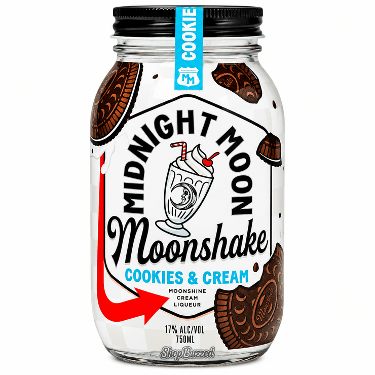 Midnight Moonshine Moonshake Cookies and Cream 750 ml - Shop Buzzed