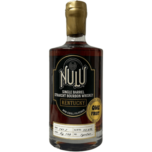 Nulu Single Barrel Straight Bourbon Kentucky OMG Fruit Barrel KY198 7 year 750 ml - Shop Buzzed
