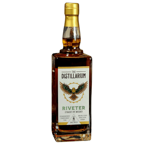 The Distillarium Riveter Straight Rye Whiskey Small Batch 5 year 750 ML - Shop Buzzed