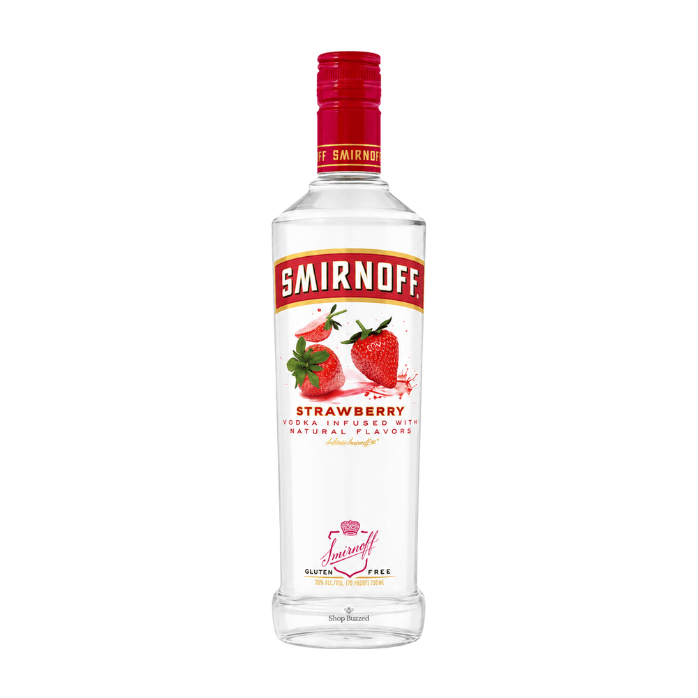 Smirnoff Strawberry Vodka 750ml - Shop Buzzed