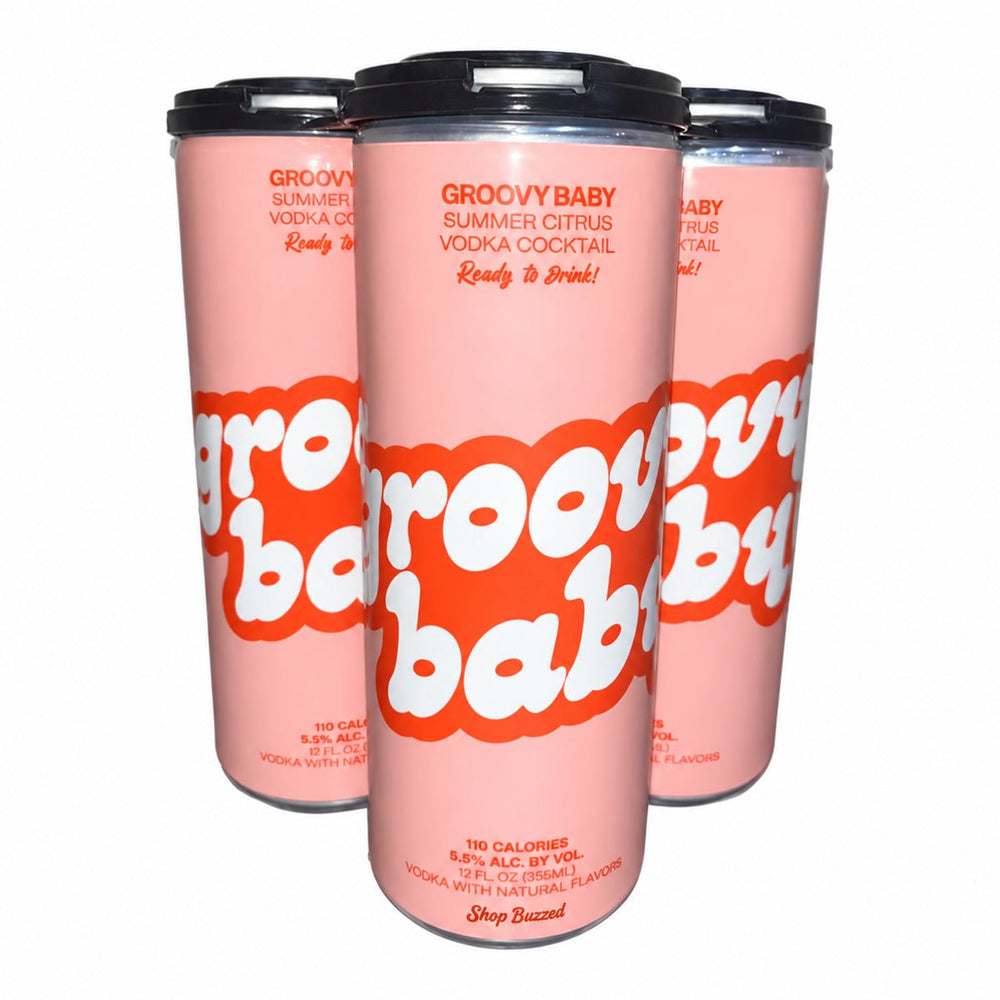 Groovy Baby Summer Citrus Vodka Cocktail 4 x 355ml - Shop Buzzed