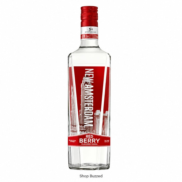 New Amsterdam Red Berry Flavored Vodka 750ml - Shop Buzzed