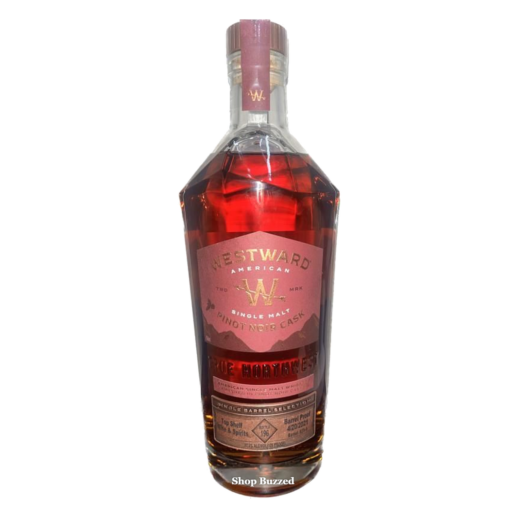 [Sell Online][Westward] American Single Malt Pinot Noir Cask Strength Single Barrel Whiskey 2021 750ml