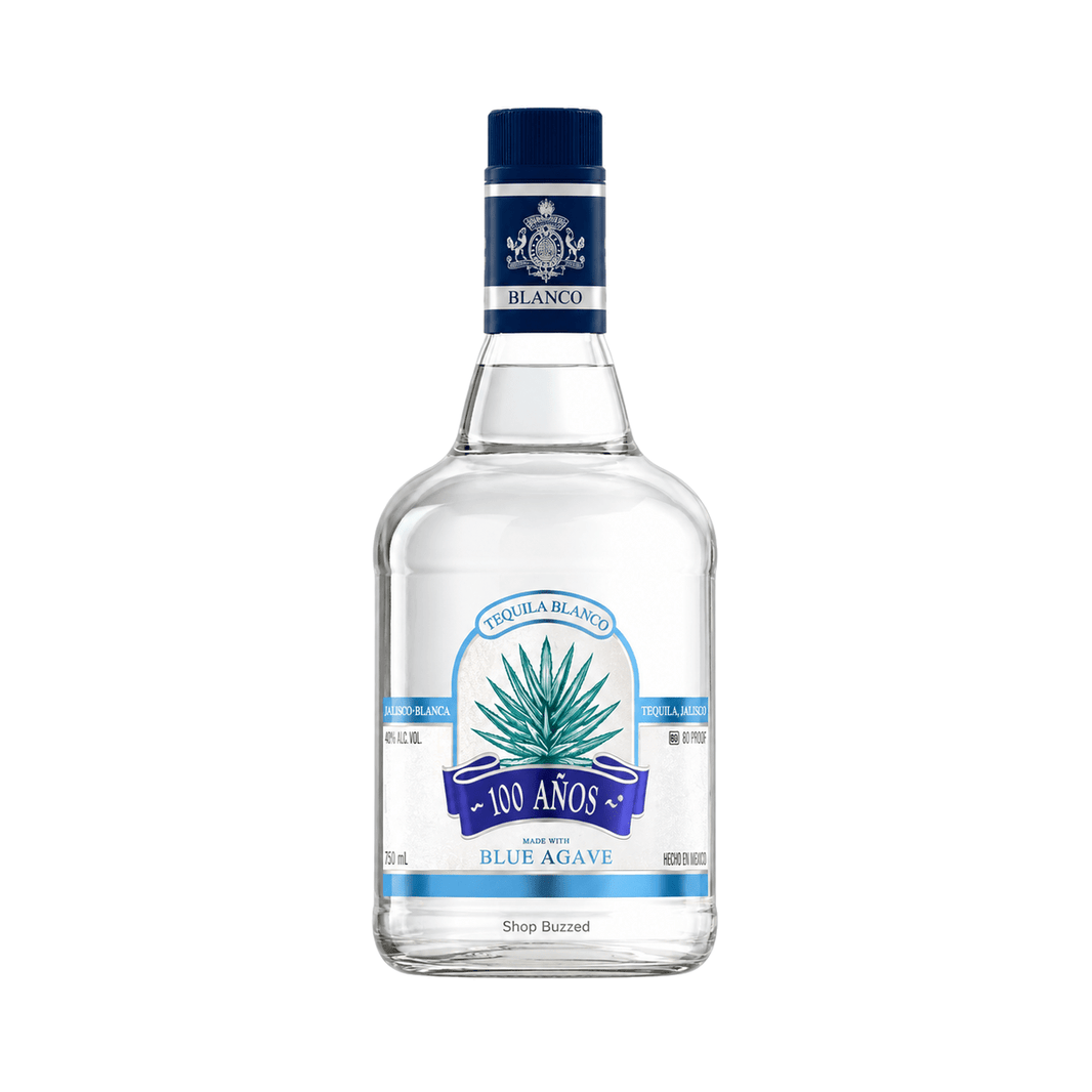 100 Años Blanco Tequila 750ml - Shop Buzzed