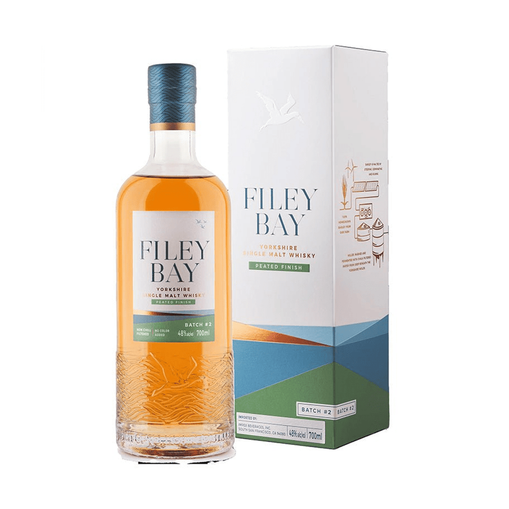 Filey Bay Peated Finish Yorkshire Single Malt Whiskey 700ml - Shop Buzzed