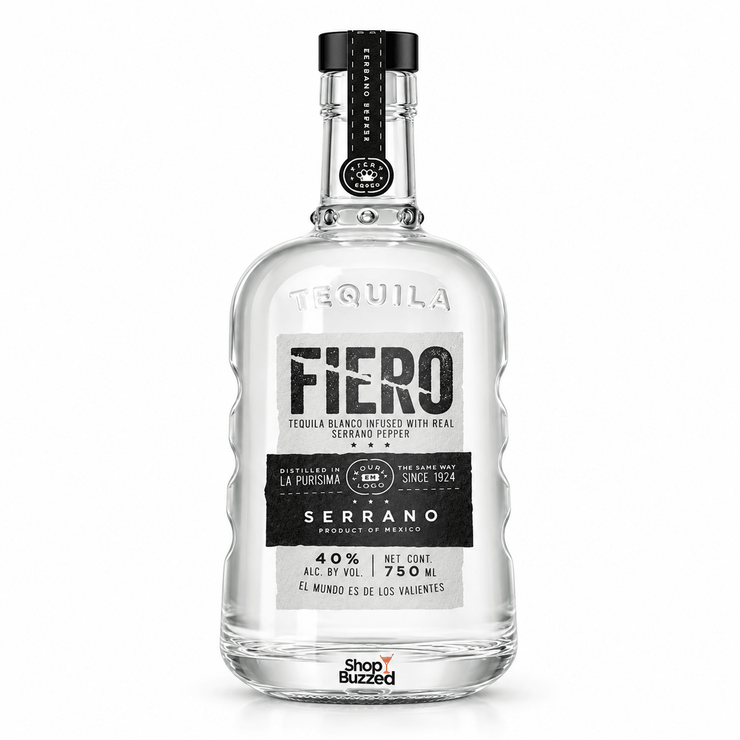 Fiero Serrano Pepper Tequila 750ml - Shop Buzzed