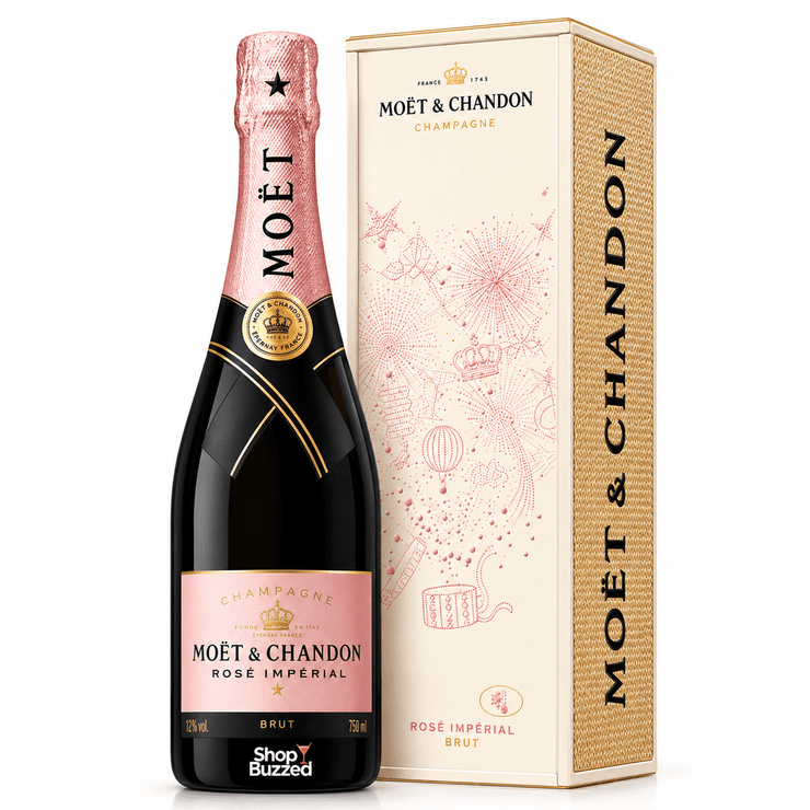 Moët & Chandon Rosé Impérial New Year 2024 Champagne 750ml - Shop Buzzed