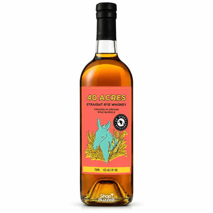 40 Acres Straight Rye Whiskey 750ml - Shop Buzzed