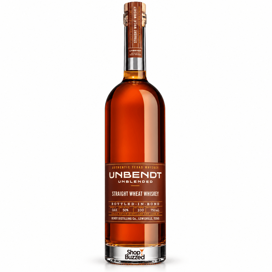 UNBENDT Unblended Straight Wheat Whiskey 750ml - Shop Buzzed