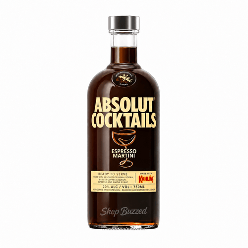 Absolut Cocktails Espresso Martini with Kahlúa 750ml - Shop Buzzed