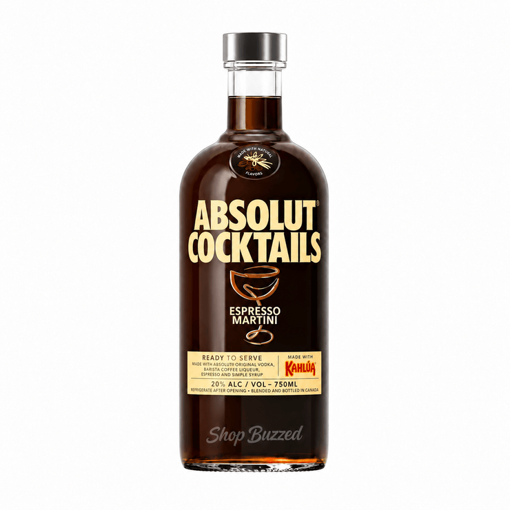 Absolut Cocktails Espresso Martini with Kahlúa 750ml - Shop Buzzed