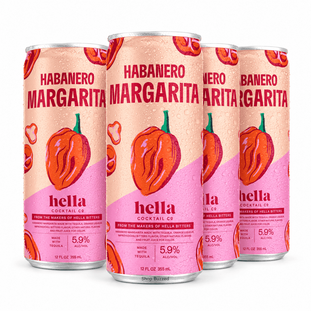 Hella Habanero Margarita 4-Pack 355ml - Shop Buzzed