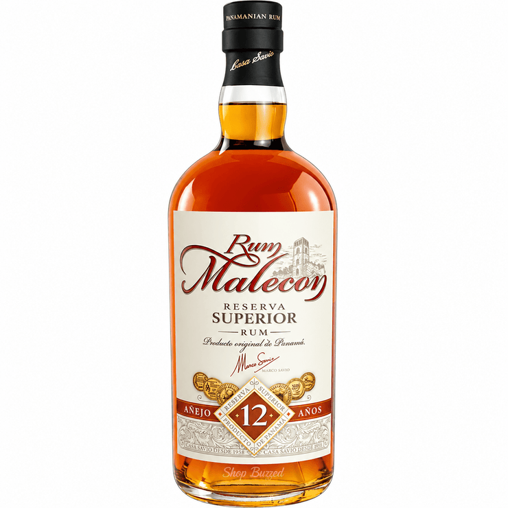 Ron Malecon Reserva Superior Genuinely Aged Rum 12 year 750 ml - Shop Buzzed