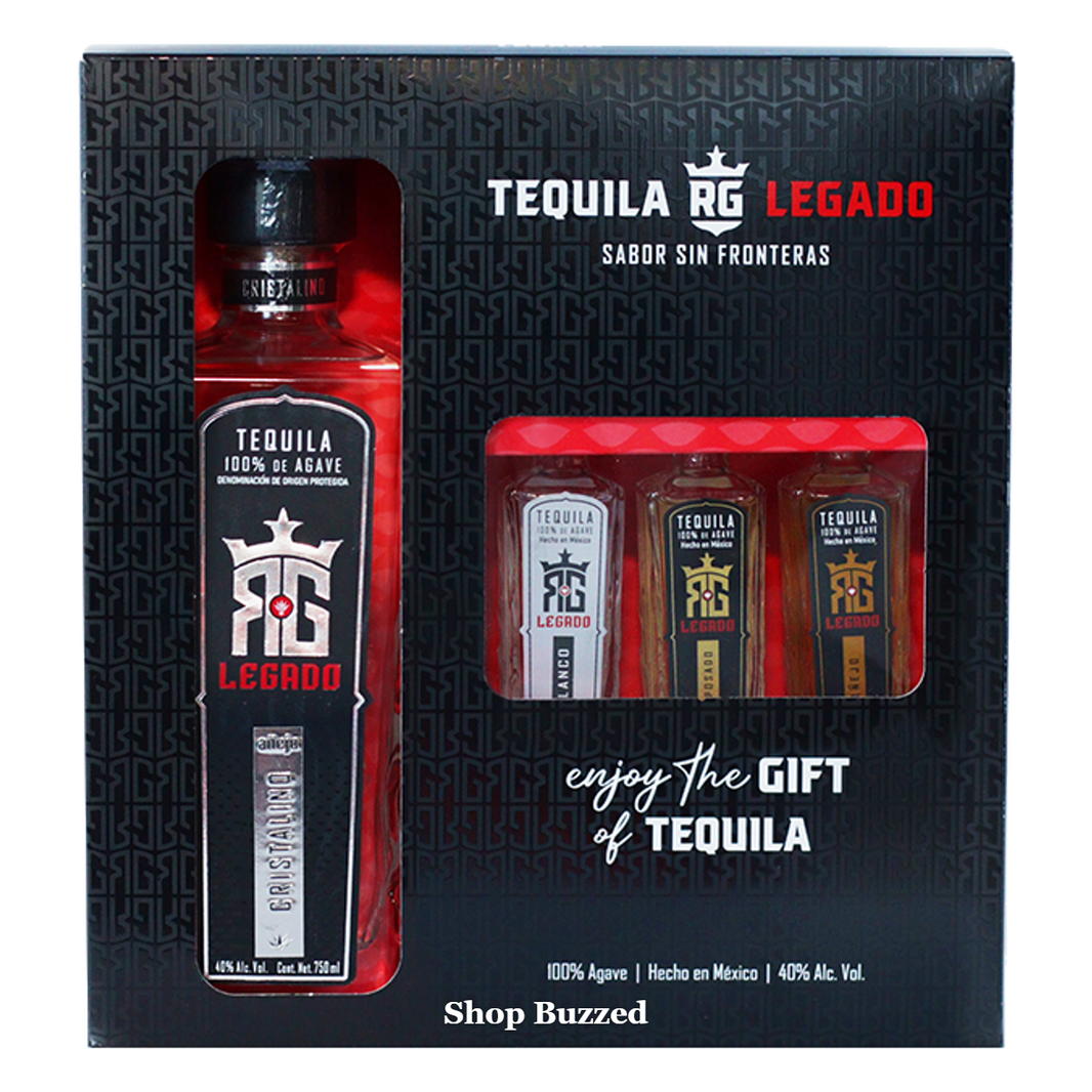 [Sell Online][RG Legado] Añejo Cristalino and 3 minis Set 750ml