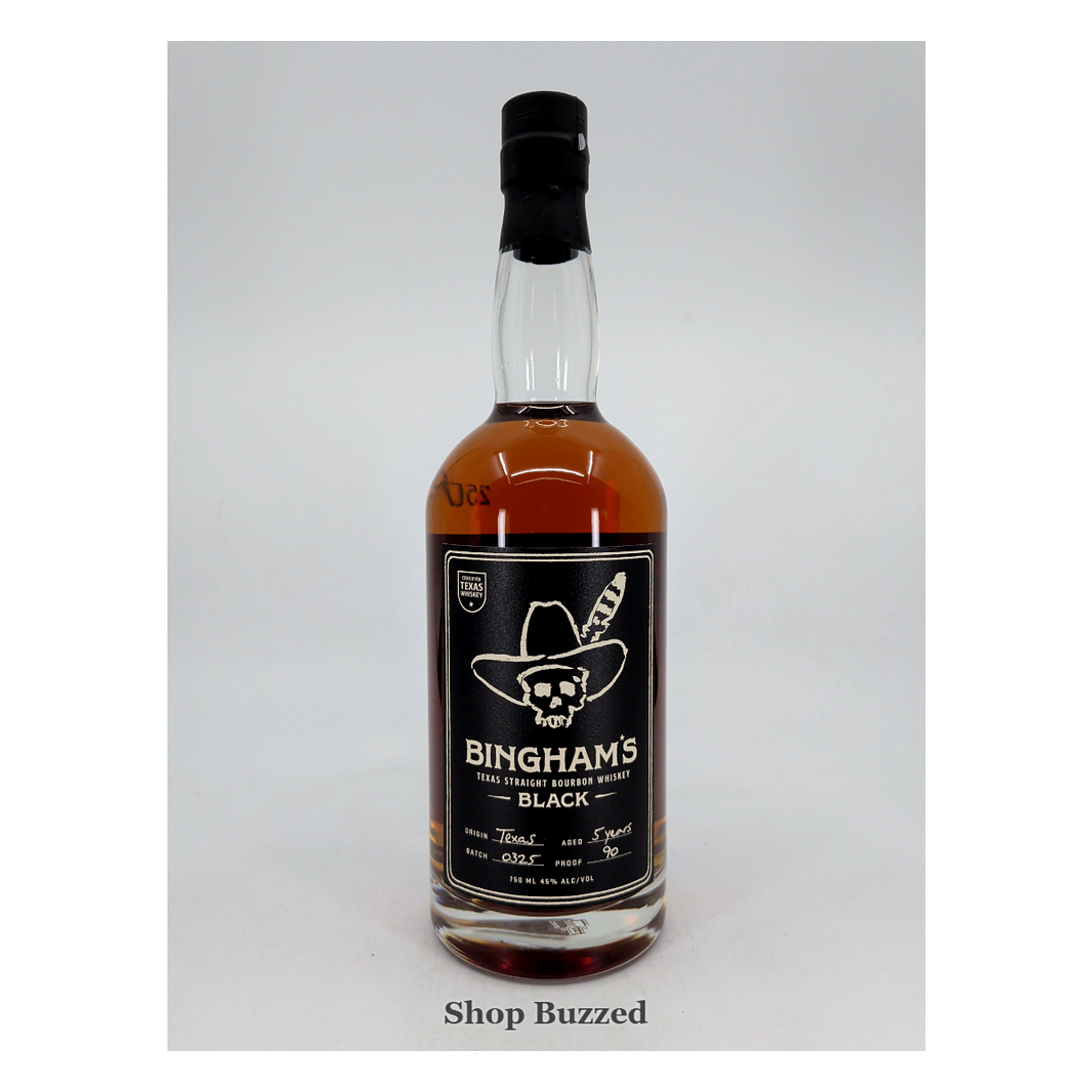 Bingham's Black Texas Straight Bourbon 5 Year 750ml - Shop Buzzed