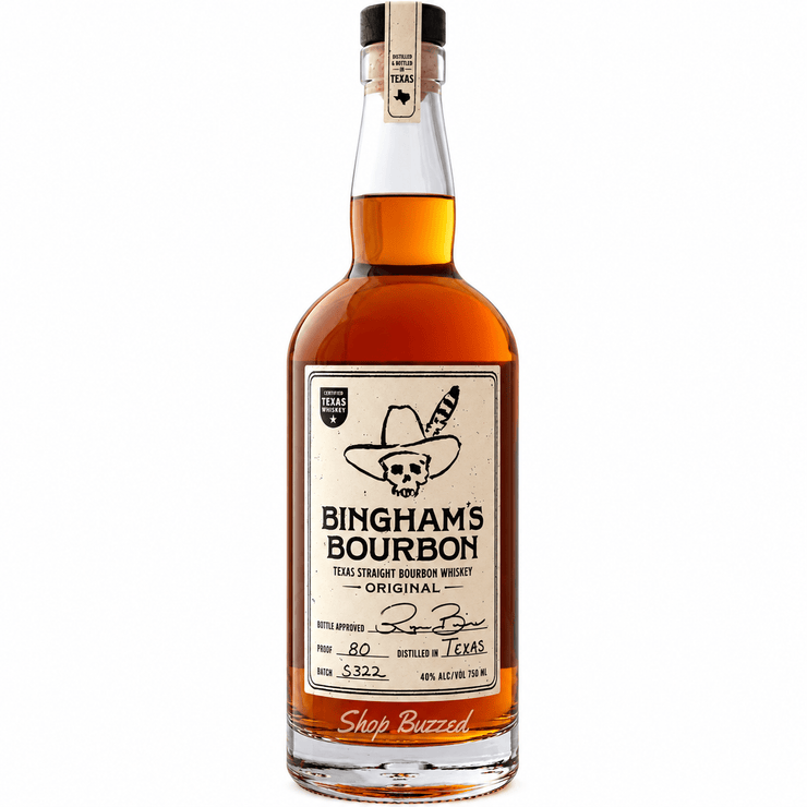 Bingham’s Bourbon Original Texas Straight Bourbon 750ml - Shop Buzzed