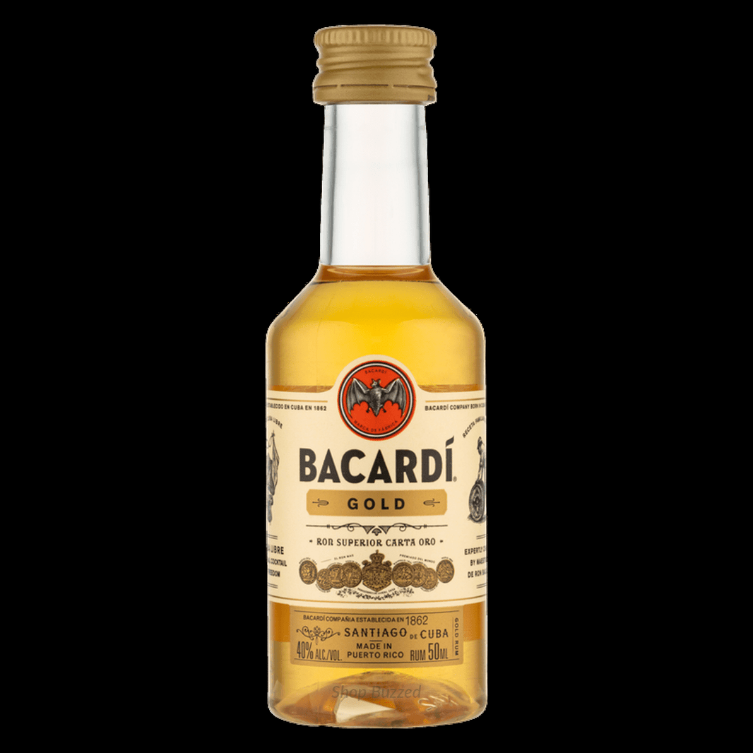 Bacardí Gold Puerto Rican Rum 50ml - Shop Buzzed