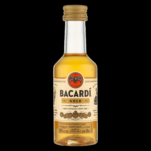 Bacardí Gold Puerto Rican Rum 50ml - Shop Buzzed