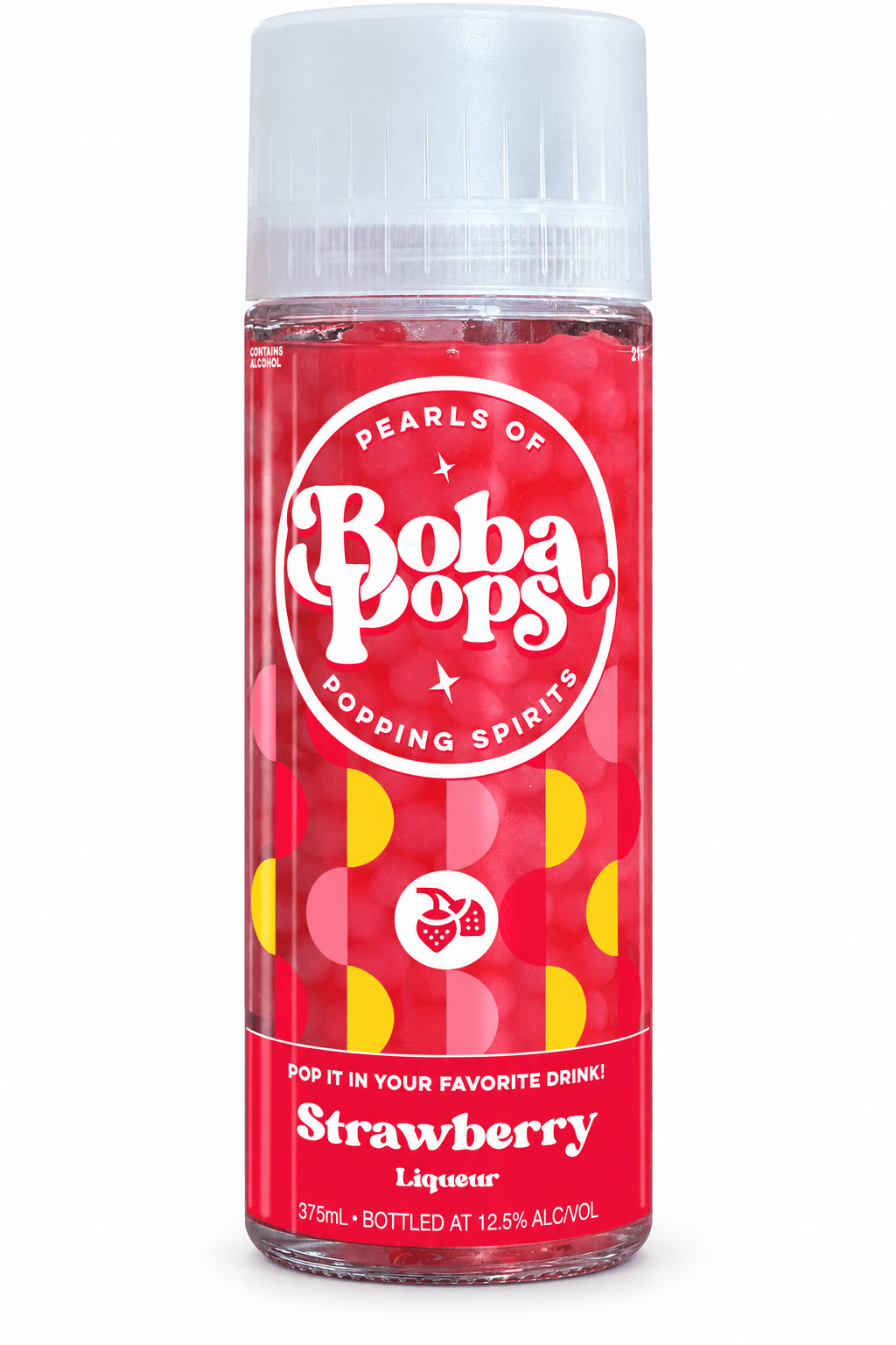 Boba Pops Strawberry 375ml - Shop Buzzed