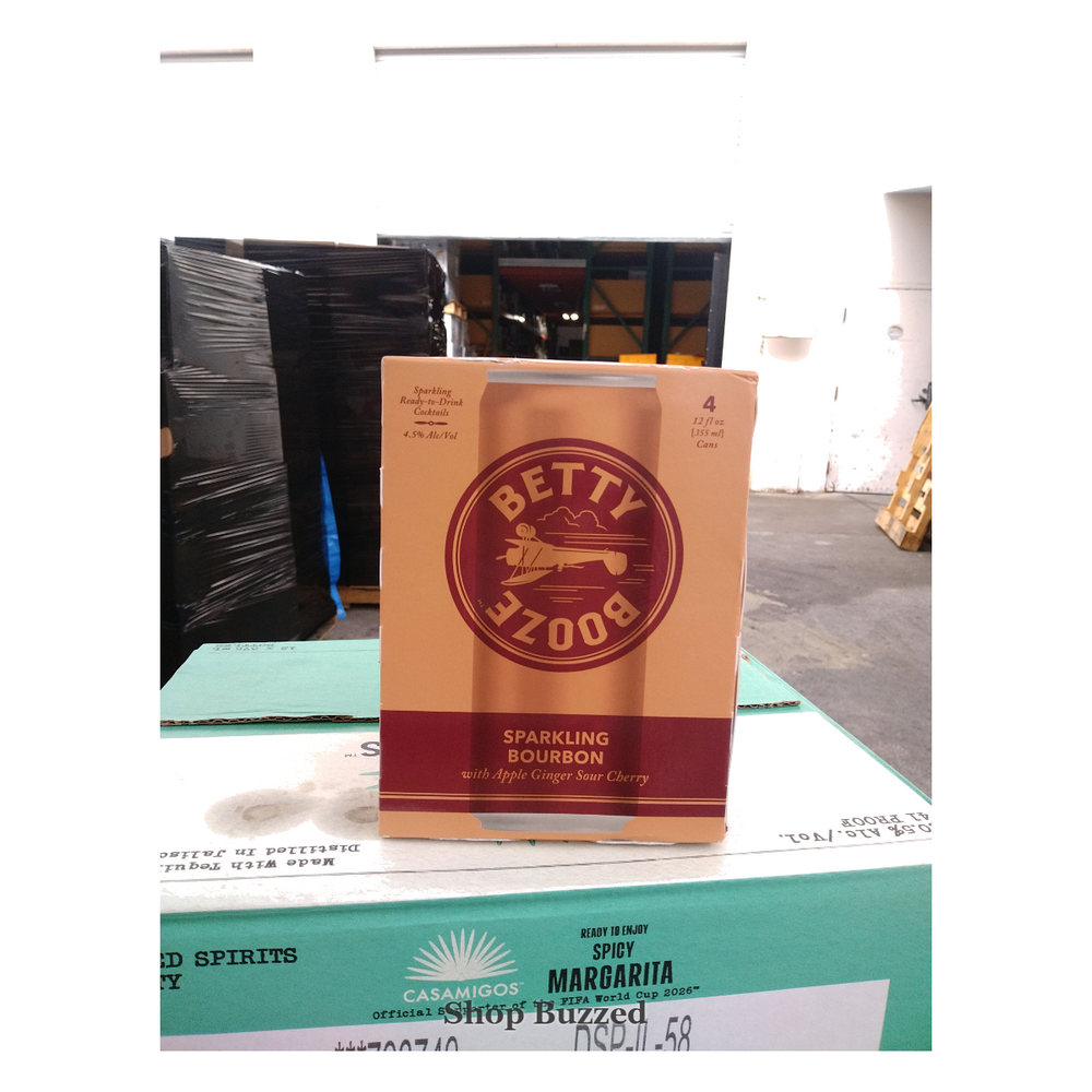 [Sell Online][Betty Booze] Bourbon Apple Ginger Sour Cherry 4 Pack 355ml