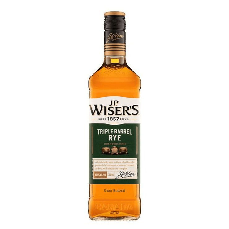 J.P. Wiser’s Triple Barrel Rye Whisky 750ml - Shop Buzzed