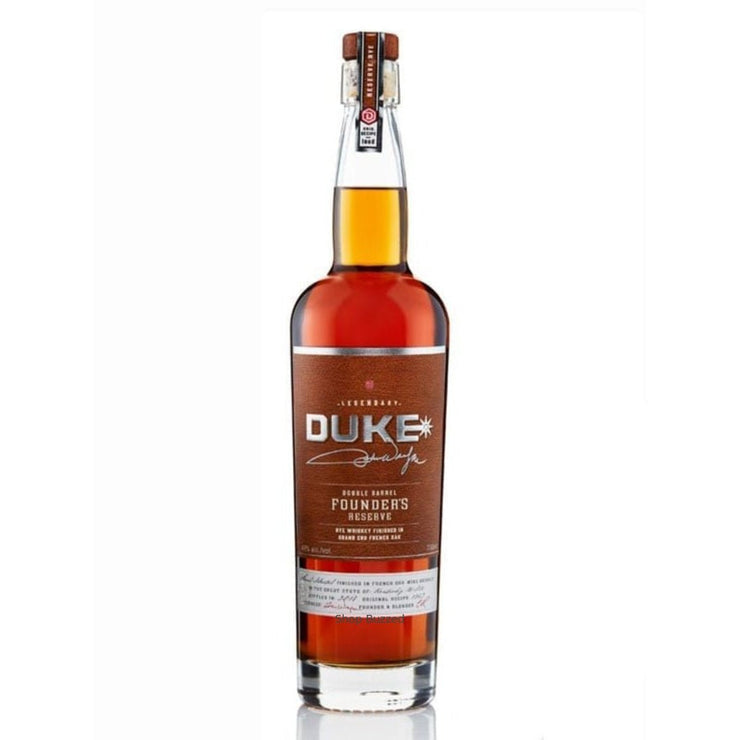 Duke Double Barrel Founders Reserve Rye Whiskey 750ml - Shop Buzzed