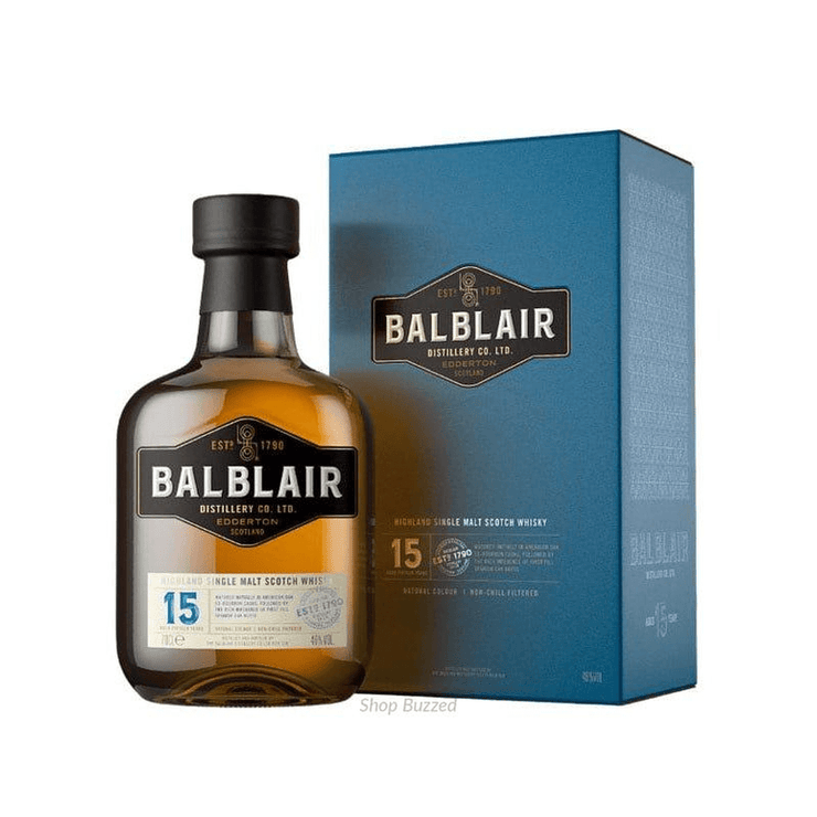 Balblair 15 Year Highland Single Malt Scotch Whisky 750ml - Shop Buzzed