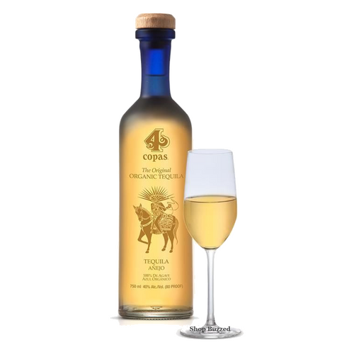 4 Copas Organic Añejo Tequila 750ml - Shop Buzzed