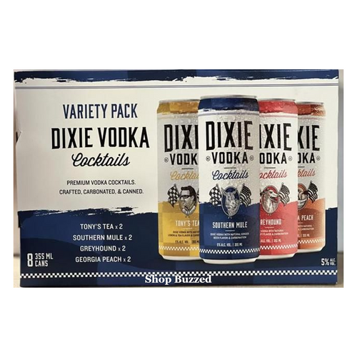 [Sell Online][Dixie] Vodka Cocktails Variety 8 Pack 355ml