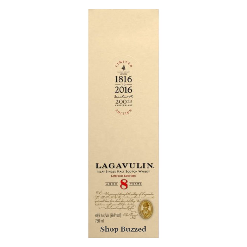 Lagavulin 8 Year Old Single Malt Scotch Whisky 750ml - Shop Buzzed