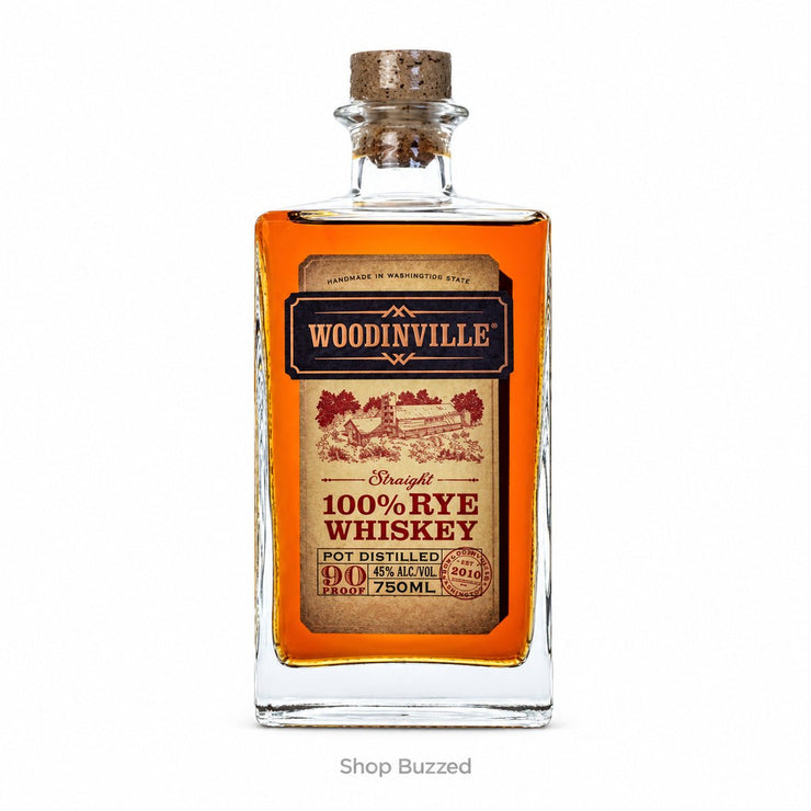 Woodinville Straight 100% Rye Whiskey 750ml bottle