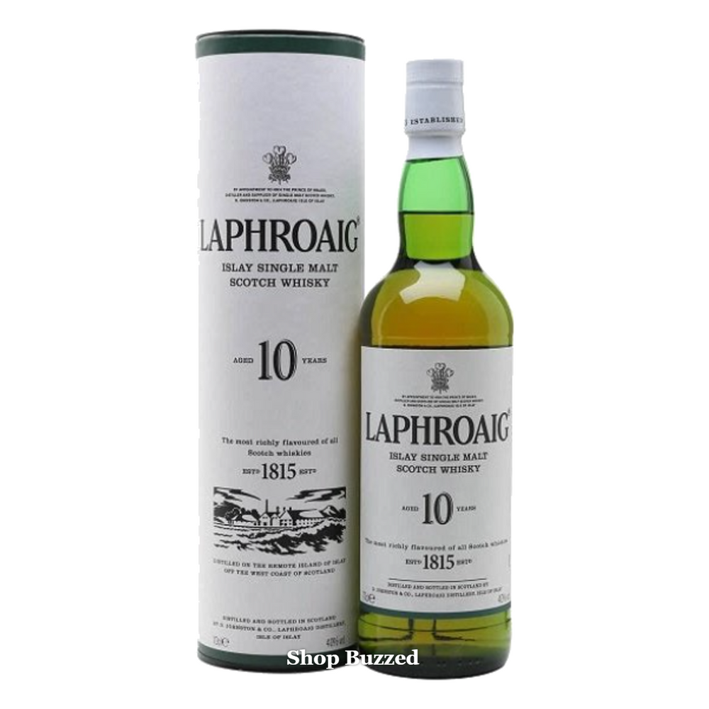 Laphroaig 10 Year Single Malt Scotch Whisky 750ml - Shop Buzzed