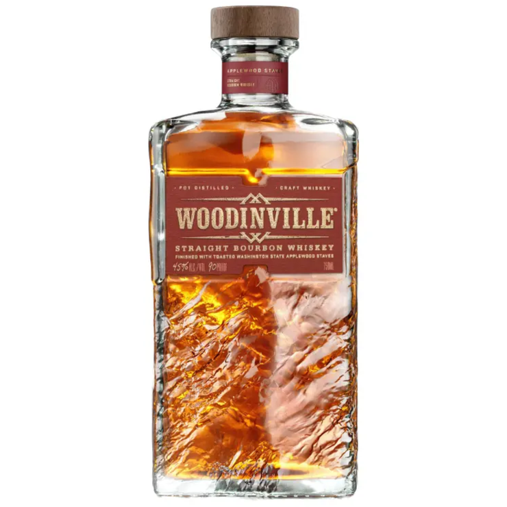 Woodinville Straight Bourbon Whiskey Applewood Staves 750ml - Shop Buzzed
