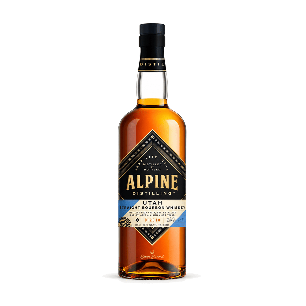 Alpine Distilling Utah Straight Bourbon Whiskey 750ml - Shop Buzzed