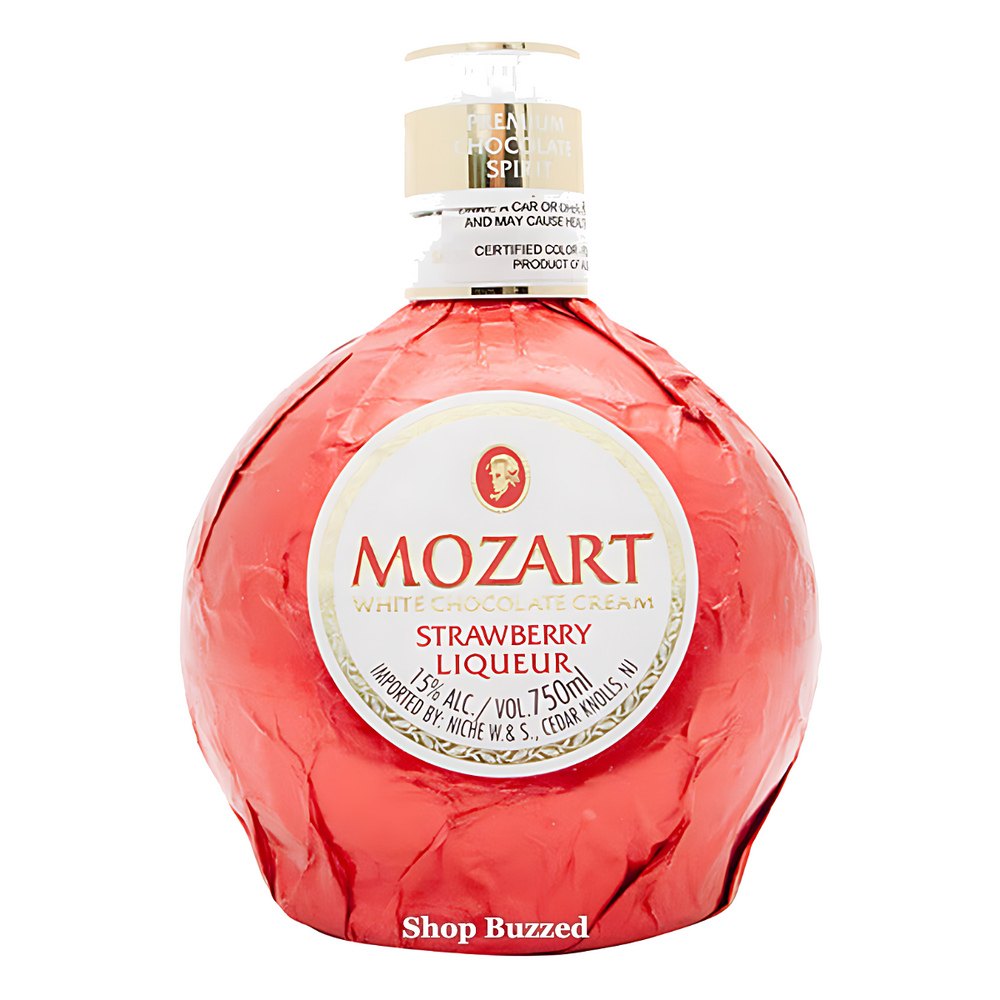 Mozart White Chocolate Cream Strawberry 750ml