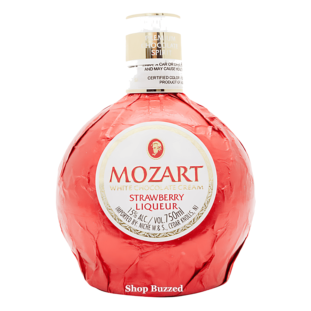Mozart White Chocolate Cream Strawberry 750ml