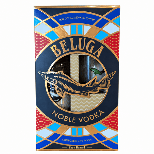 Beluga Noble Vodka Gift Set with Rocks Glass 750ml - Shop Buzzed