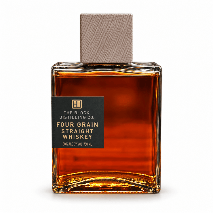 The Block Distilling Co. Four Grain Straight Whiskey 750ml - Shop Buzzed