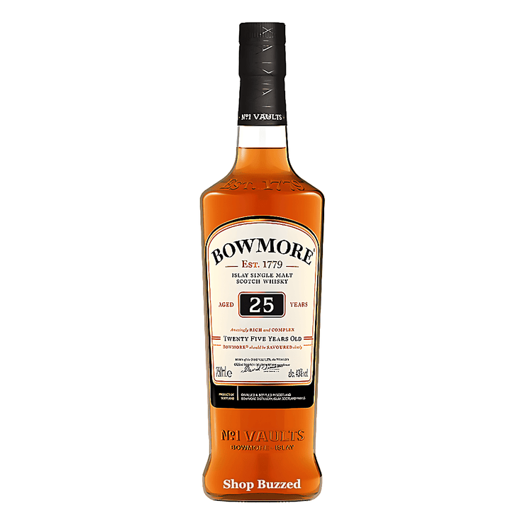 Bowmore 25 Year Small Batch Islay Single Malt Scotch 750ml - Shop Buzzed