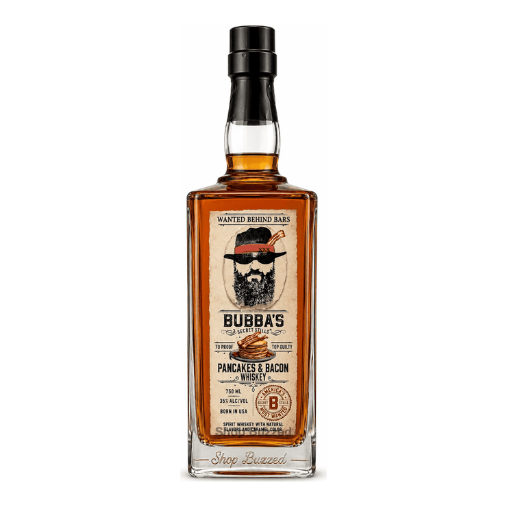 Bubbas Secret Stills Pancakes and Bacon Whiskey 750ml - Shop Buzzed