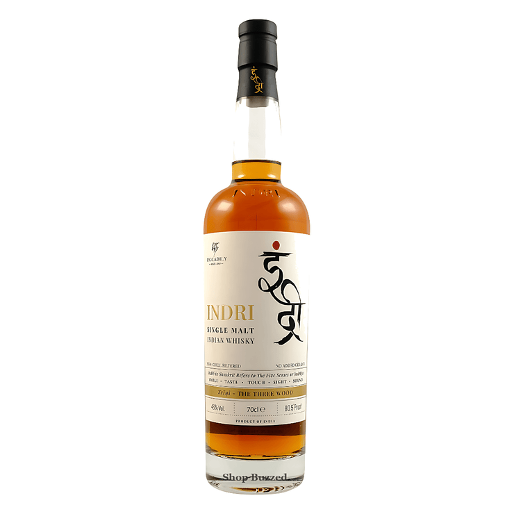 Indri Trini The Three Wood Single Malt Indian Whiskey 750ml